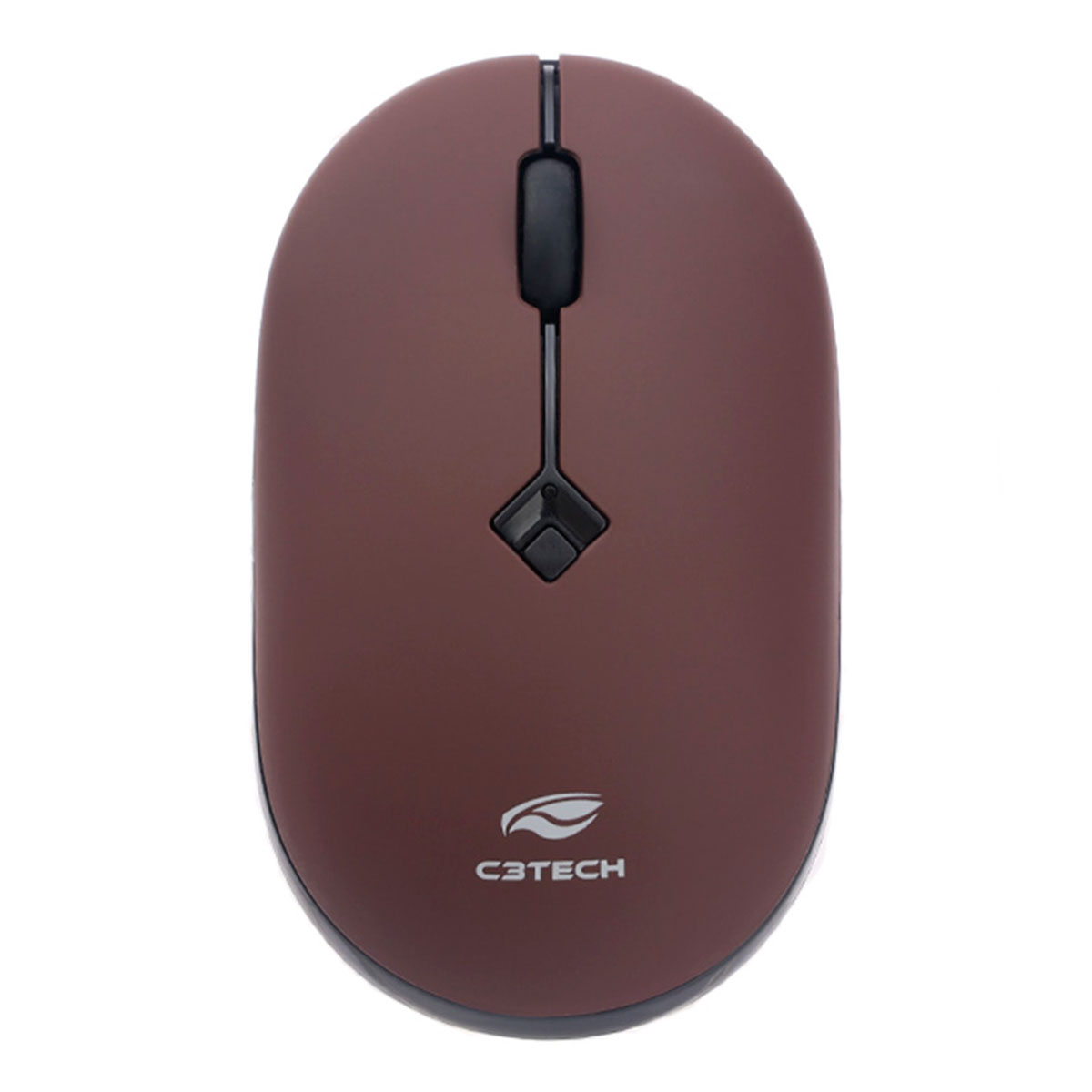 Mouse sem Fio C3Tech M-W60RD - 1600dpi - Preto e Vermelho