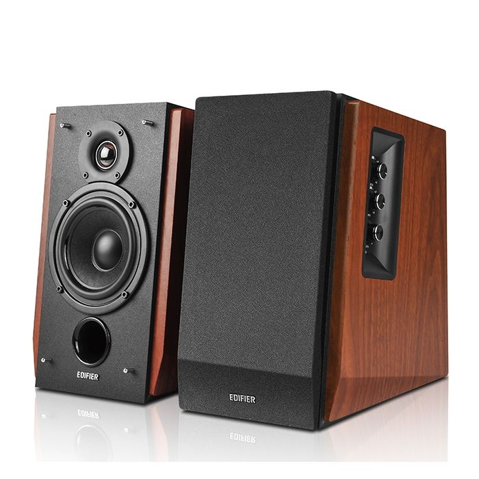 Caixa de Som Bluetooth Edifier R1700BTS - 66W RMS - Controle Remoto - Subwoofer - Dual RCA - Acabamento em Madeira