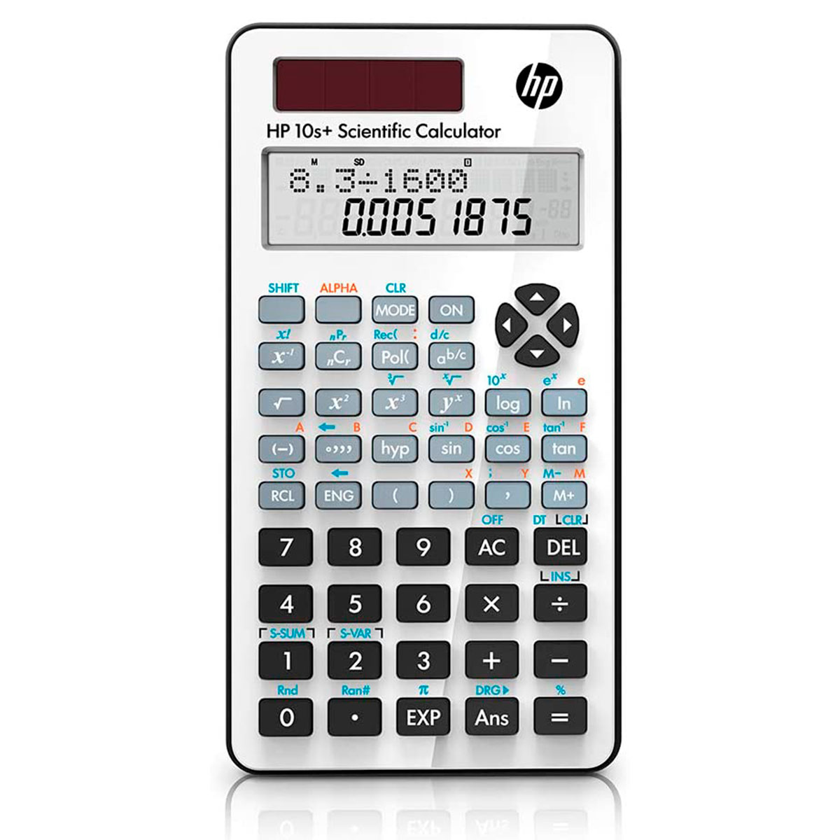 Calculadora Científica HP 10S+ - 240 funções - 12 dígitos - Alimentação Solar e Bateria - NW276AA#B1K