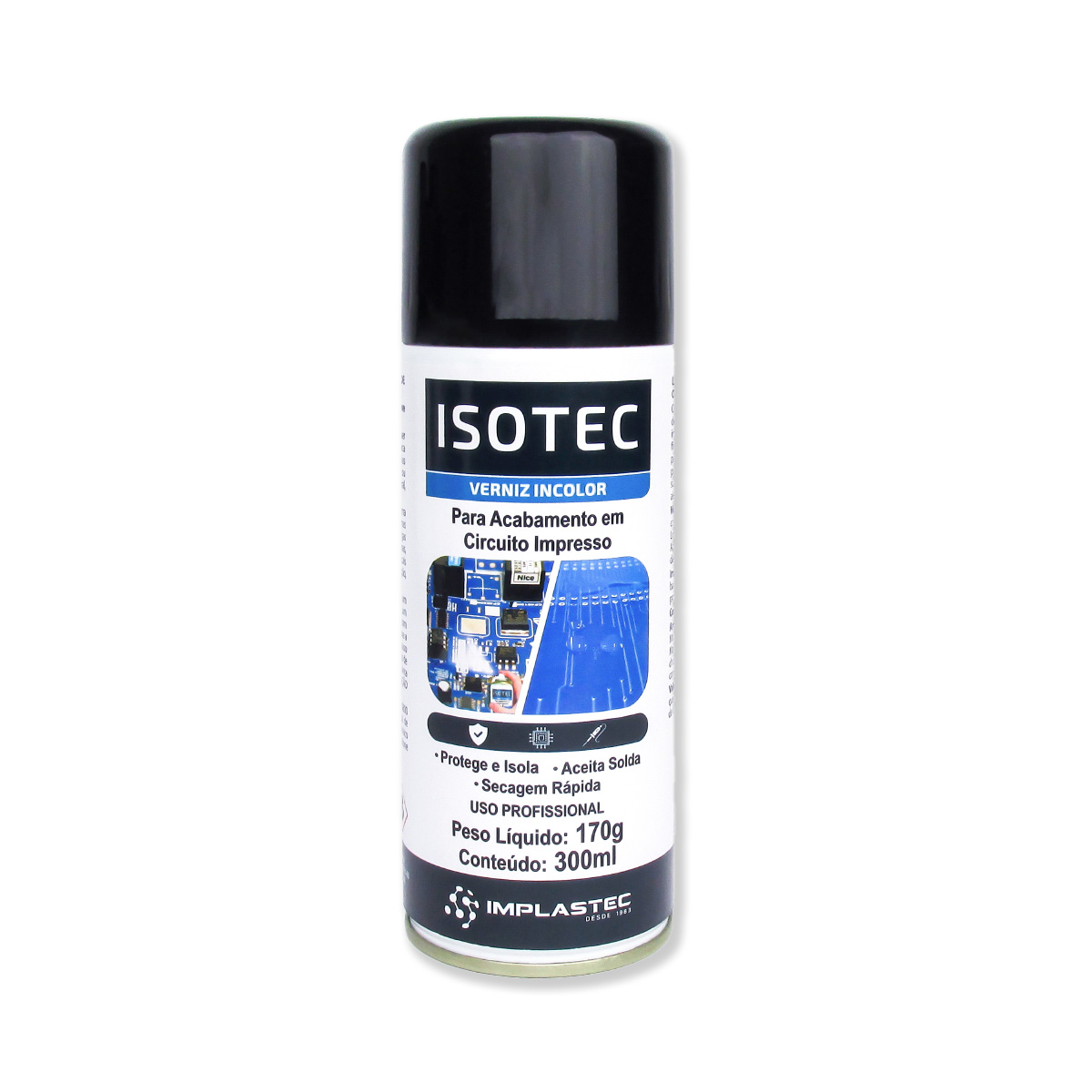 Verniz Protetivo Isotec Aerosol - 300ml - Secagem Rápida