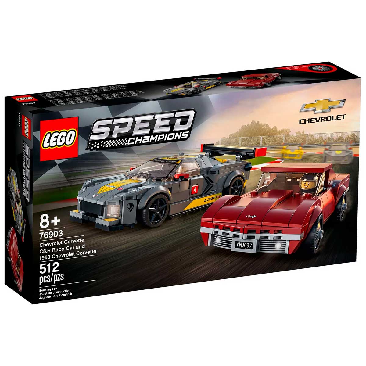 LEGO Speed Champions - Chevrolet Corvette C8.R Race Car e 1968 Chevrolet Corvette - 76903