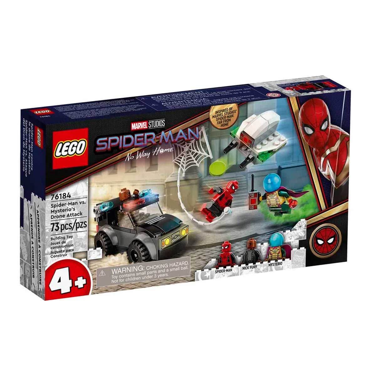 LEGO Super Heroes Marvel - Homem-Aranha vs. Ataque do Drone do Mysterio - 76184