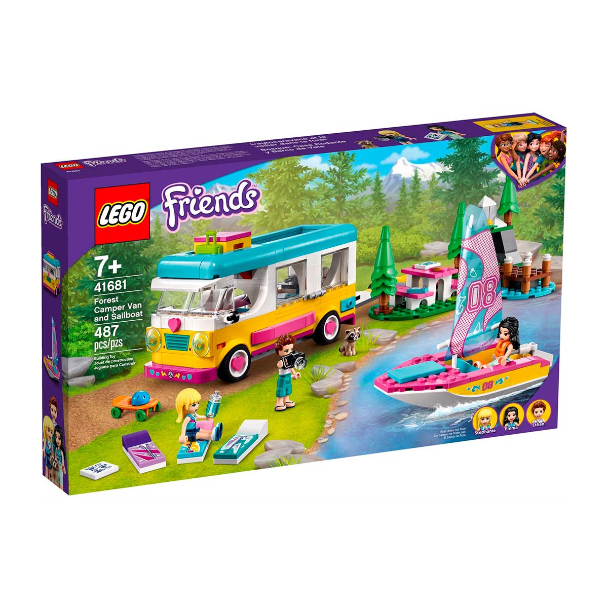 LEGO Friends - Trailer e Barco à Vela na Floresta - 41681
