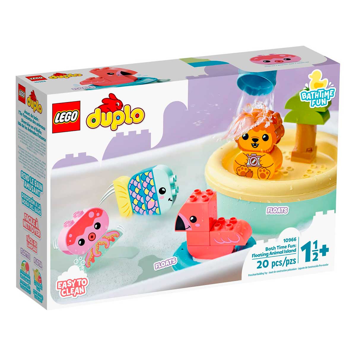 LEGO DUPLO - Diversão Hora do Banho: Ilha de Animais Flutuantes - 10966