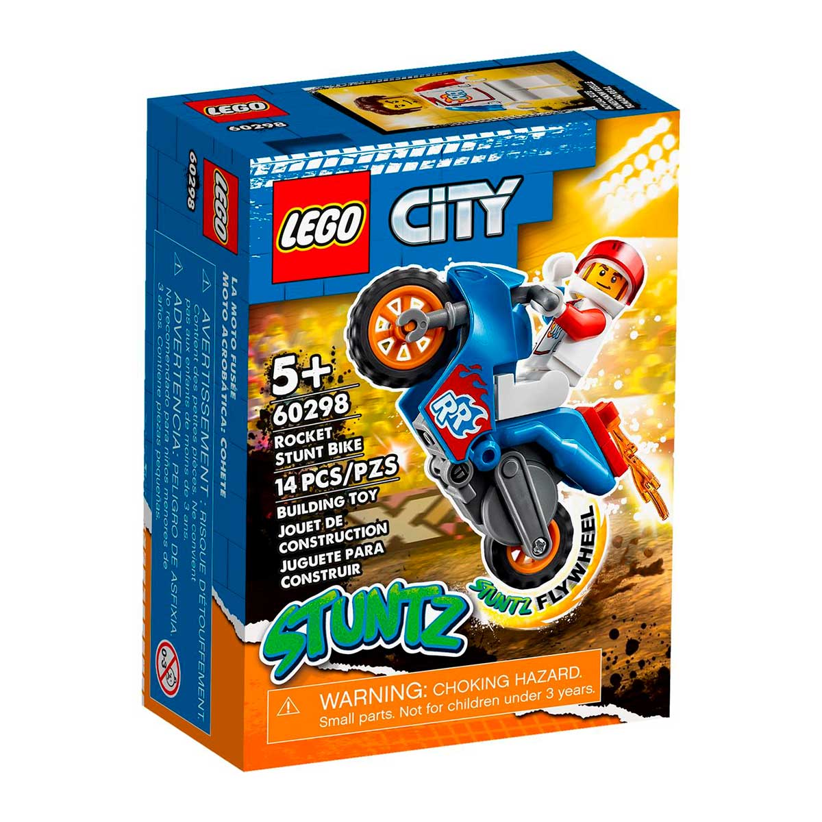 LEGO City - Motocicleta de Acrobacias Foguete - 60298