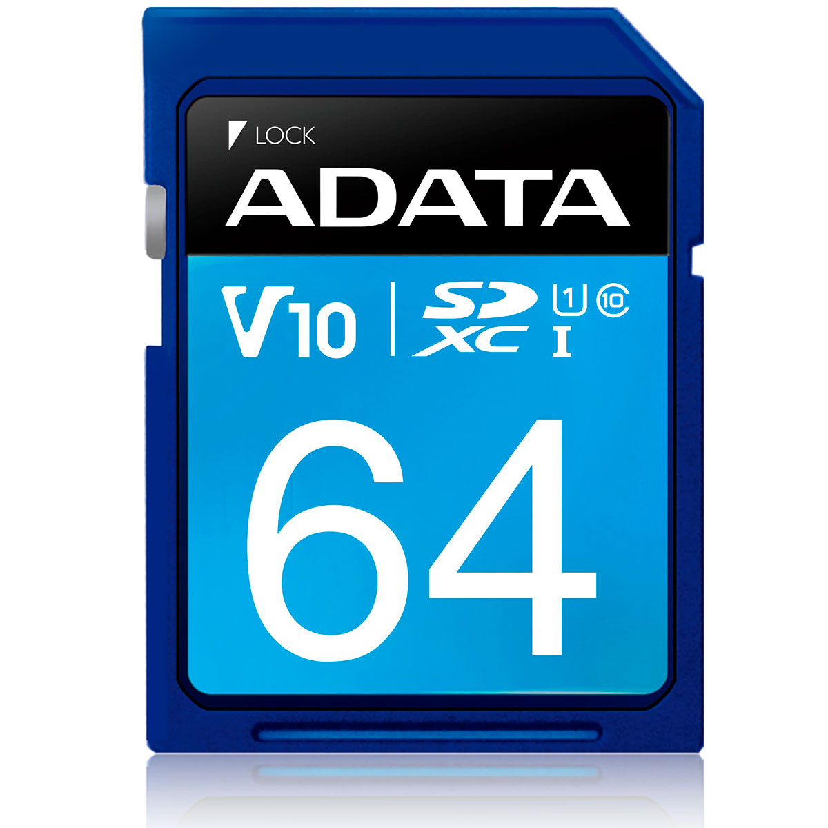 Cartão 64GB SD - Classe 10 - Velocidade até 100MB/s - Adata Premier ASDX64GUICL10-R