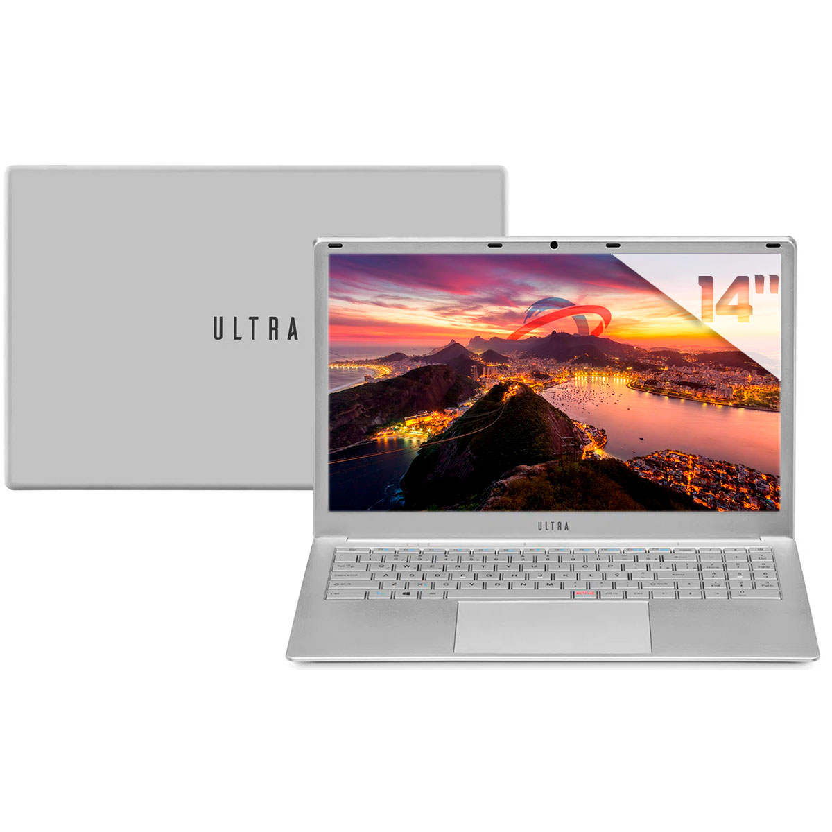Notebook Ultra UB430 - Intel i3 7020U, RAM 4GB, SSD 256GB, Tela 14