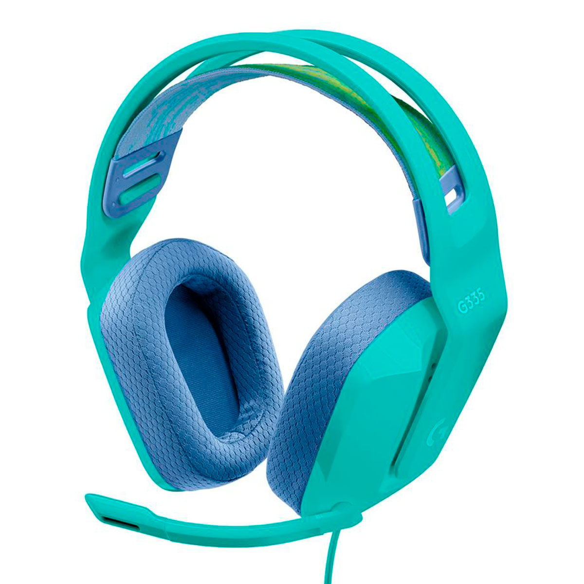 Headset Gamer Logitech G335 - Drivers 40mm - Controle de Volume - Conector P2 - Verde - 981-001023