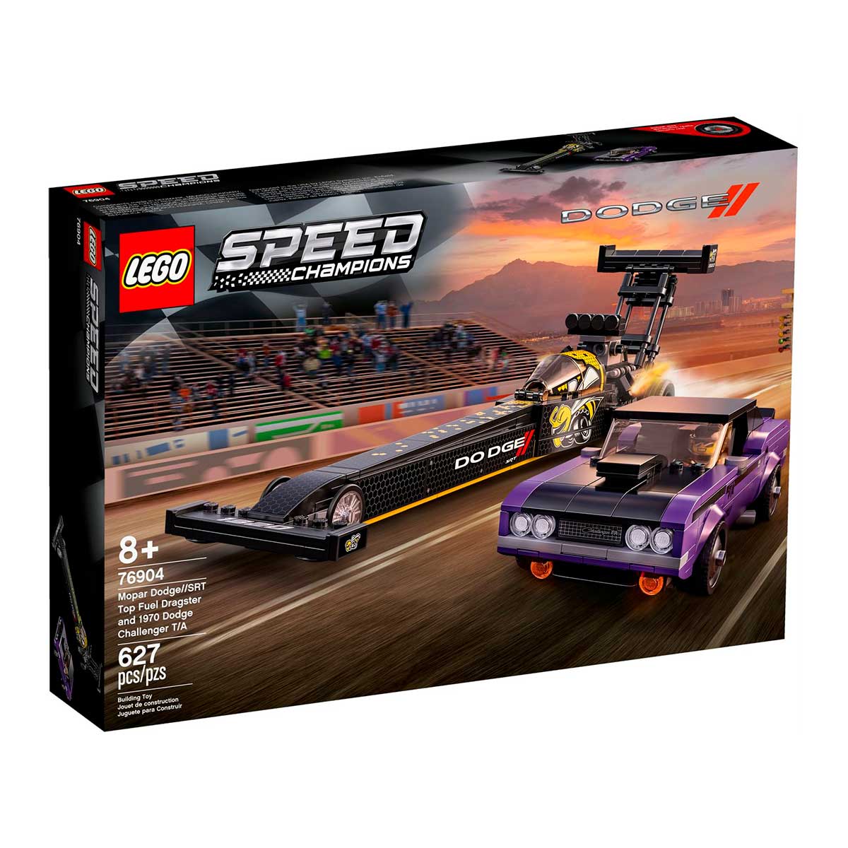 LEGO Speed Champions - Mopar Dodge//SRT Top Fuel Dragster e 1970 Dodge Challenger T/A - 76904