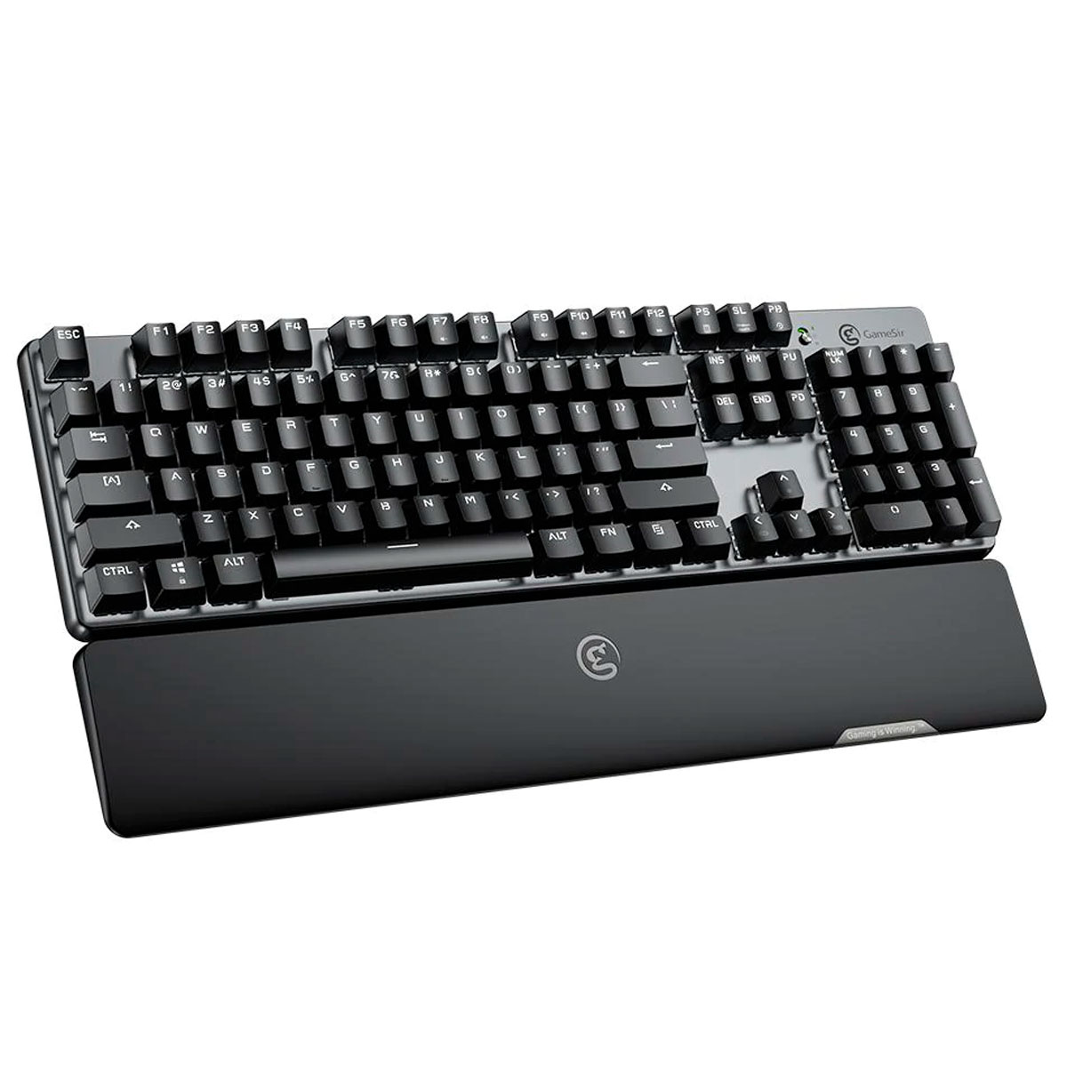 Teclado Mecânico Gamer GameSir GK300 Wireless - Bluetooth e USB - Switch TTC Blue - Preto