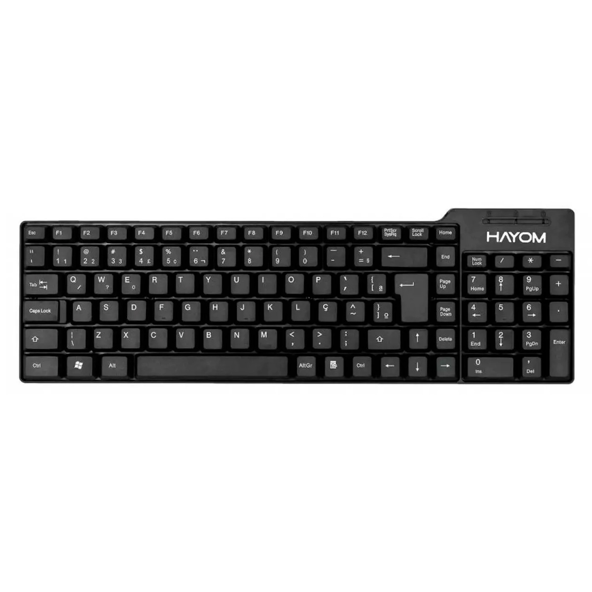 Teclado USB Hayom TC3201 - ABNT2 - Preto - 321001