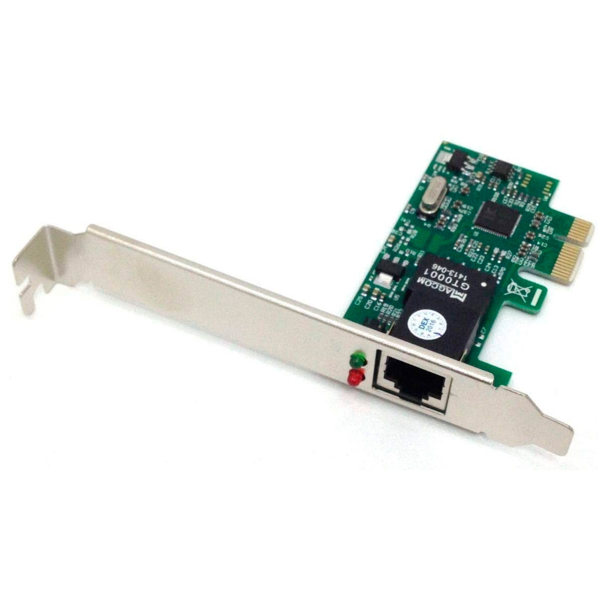 Placa de Rede PCI Express Dex DP-02 - 10/100/1000Mbps - Gigabit - Acompanha Espelho Low Profile