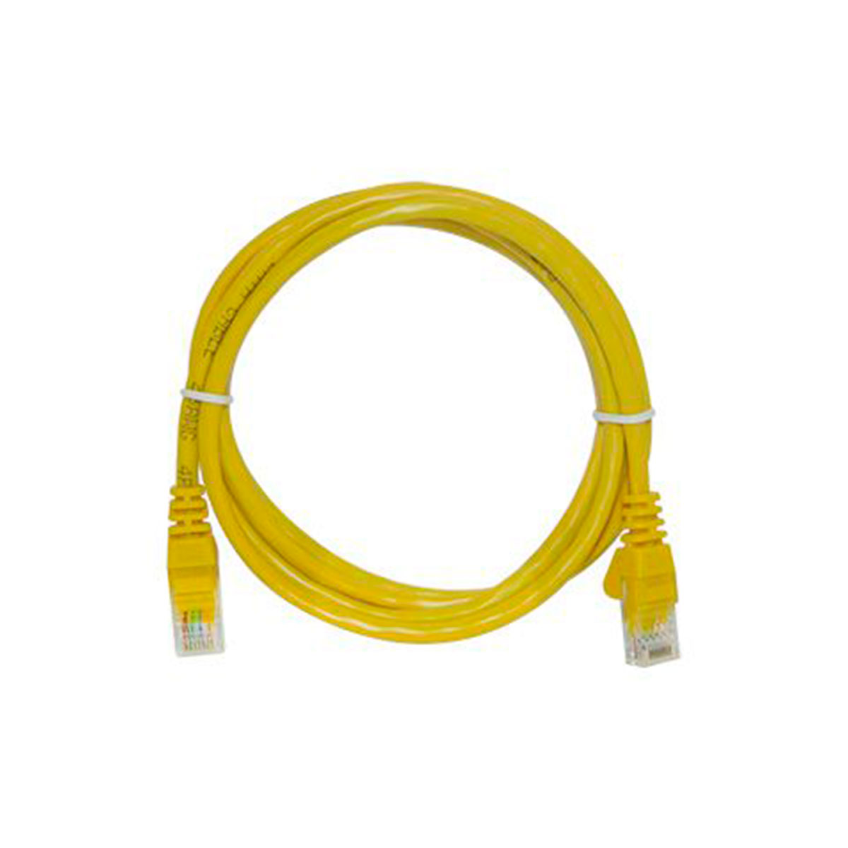 Cabo de Rede UTP (Patch Cord) RJ45 Cat 5e - 1.5 metro - Amarelo - CY-PC1.5M-5-YL