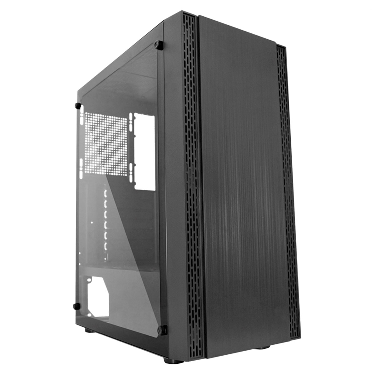 Gabinete Gamer K-Mex Pantera 3 - Lateral em Vidro Temperado - CG-1BZ5 *Liquidação peça com pequenas avarias