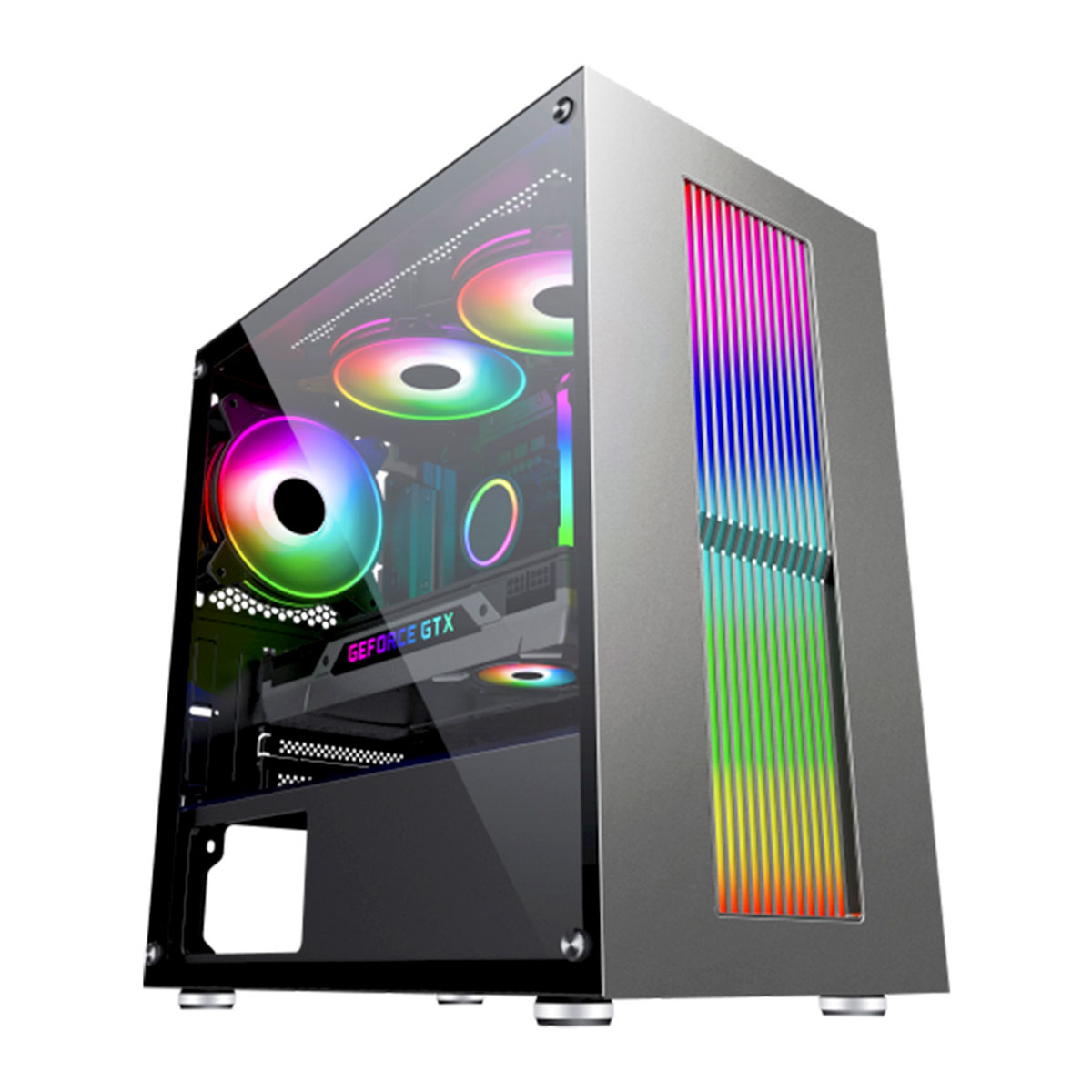 Gabinete Gamer K-Mex Bifrost 4 - Lateral em Vidro Temperado - LED RGB