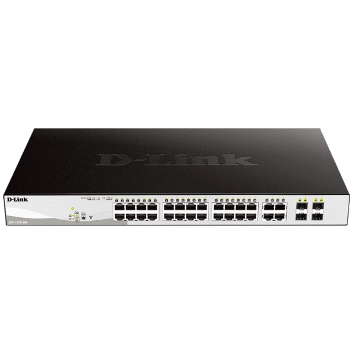 Switch 28 Portas D-Link DGS-1210-28P - Gerenciável - Gigabit - 24 portas PoE + 4 portas SFP