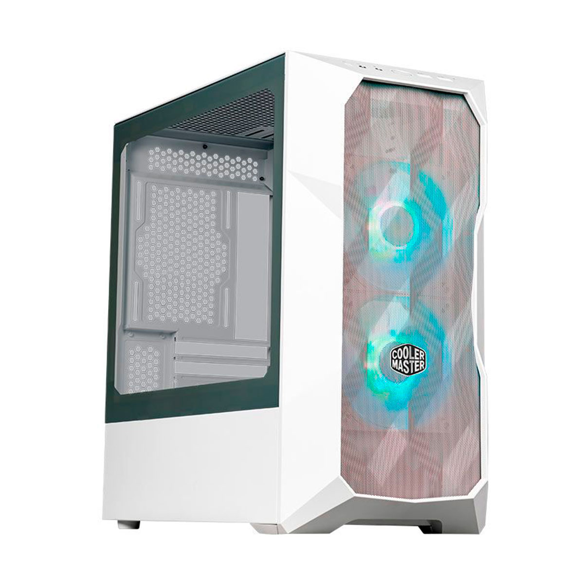 Gabinete Cooler Master Masterbox TD300 Mesh White - Lateral em Vidro Temperado - TD300-WGNN-S00