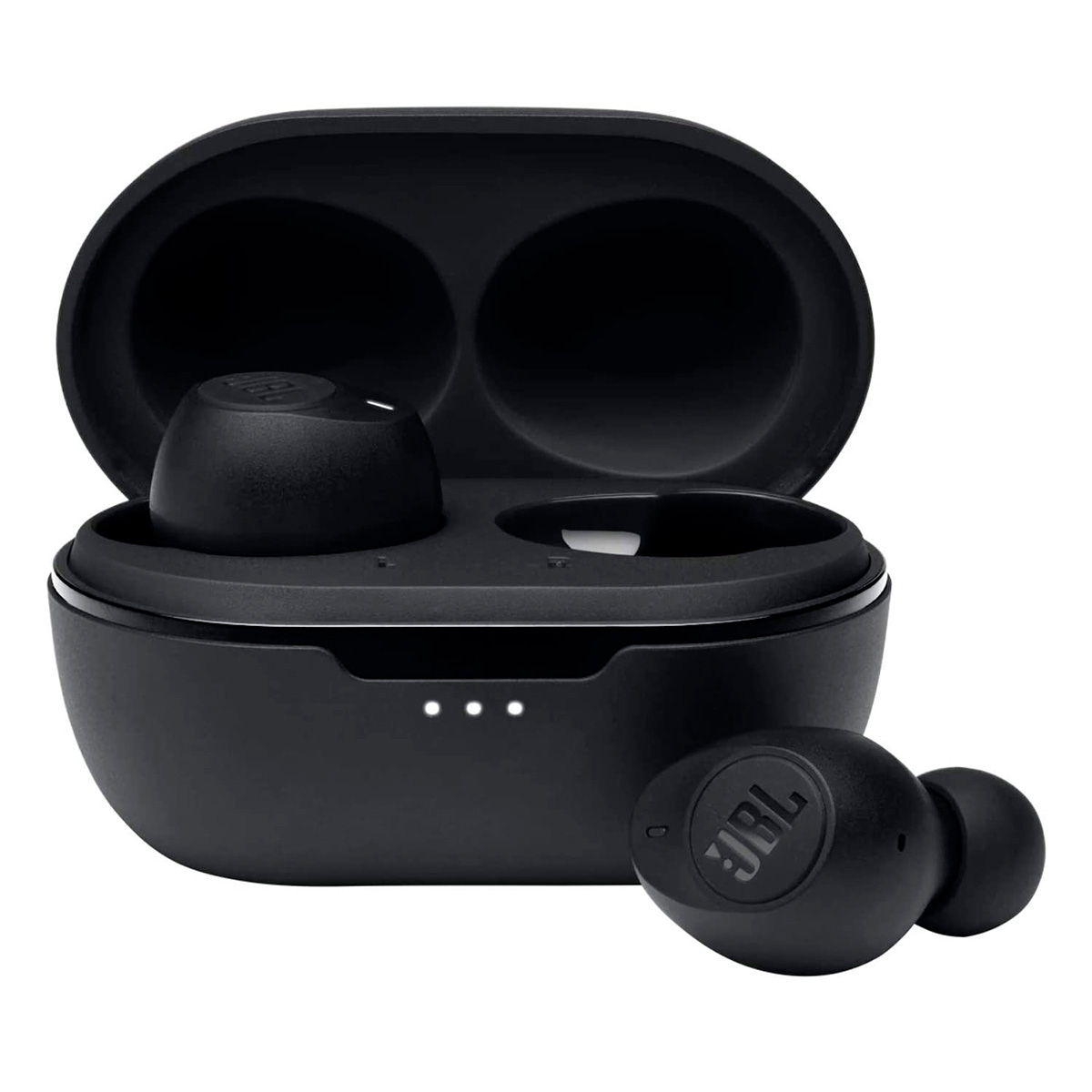 Fone de Ouvido Bluetooth Earbud JBL Tune 115TWS - com Microfone - com Case carregador - Preto - JBLT115TWSBLK