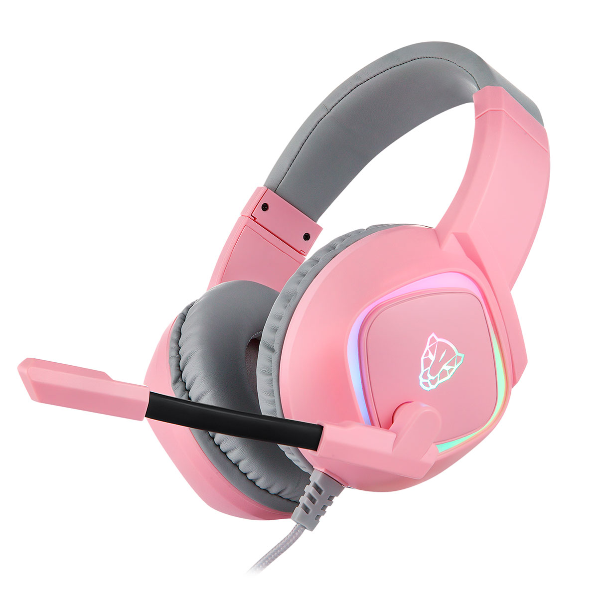 Headset Gamer Motospeed G750 - LED RGB - Som Virtual 7.1 Surround - Conector USB - Rosa - FMSHS0092RSA