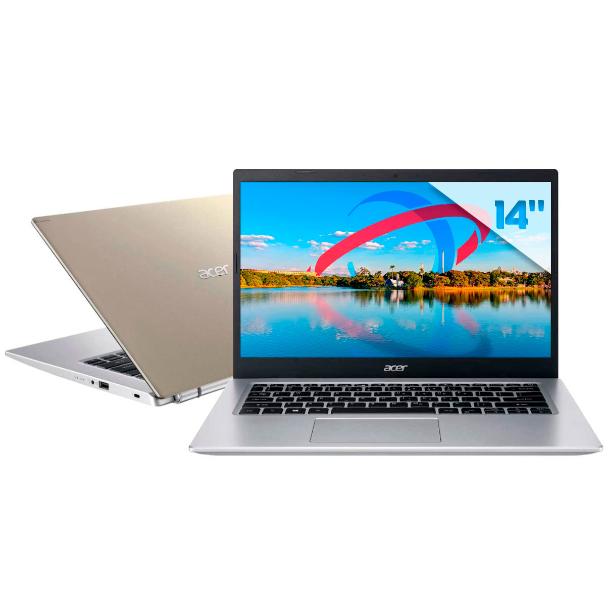 Notebook Acer Aspire A514-54-384J - Intel i3 1115G4, RAM 20GB, SSD 256GB, Tela 14