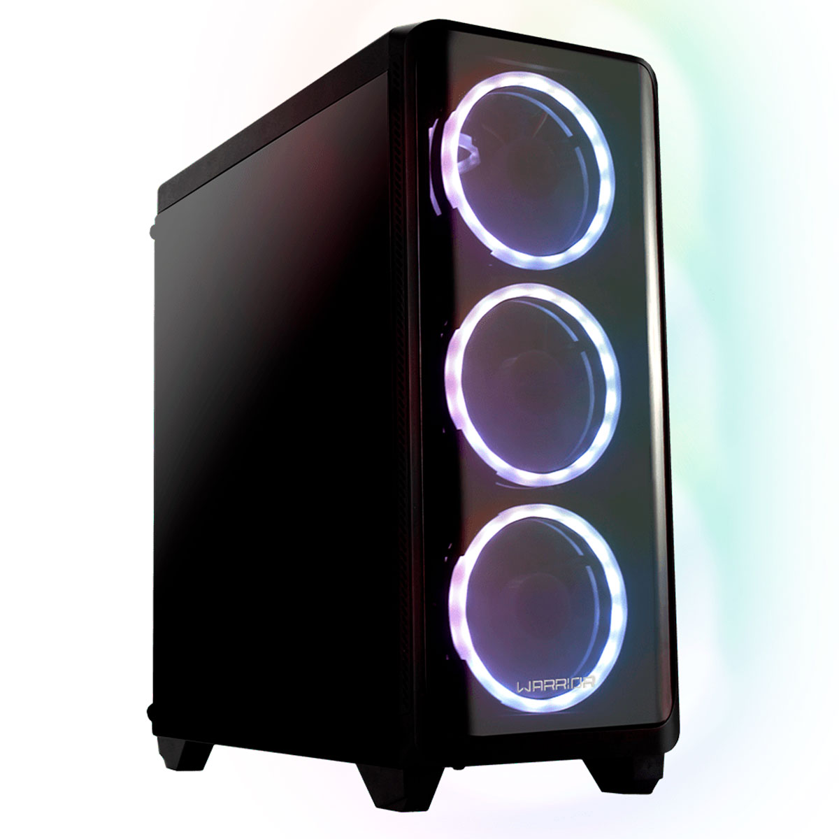 Gabinete Gamer Multilaser Warrior Modoc RGB - Lateral em Vidro Temperado - com 3 Coolers RGB - GA179