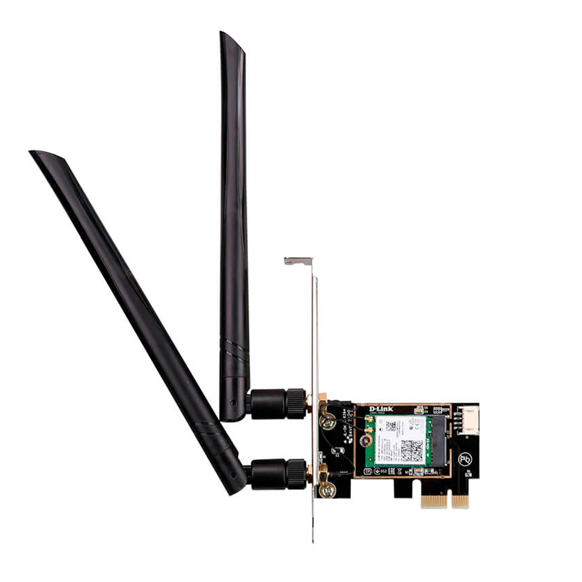 Placa de Rede Wi-Fi D-Link AX3000 - Dual Band 2.4 GHz e 5 GHz - 2 Antenas - PCI Express - DWA-X582