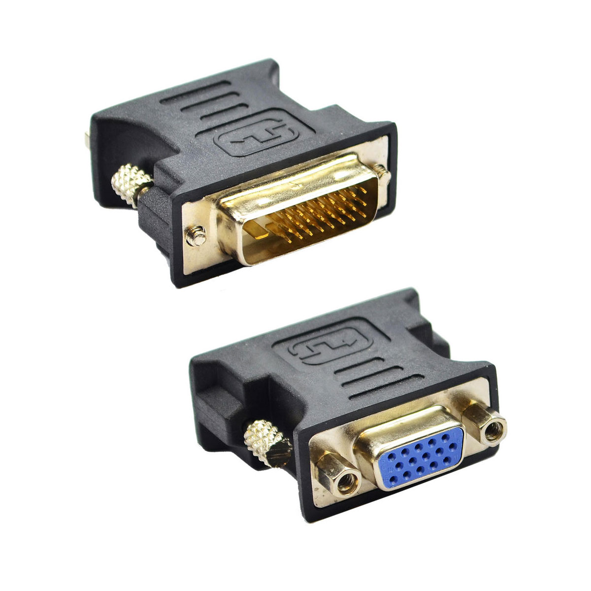 Adaptador Conversor DVI-D para VGA - 24+1 pinos (DVI-D M X VGA F)