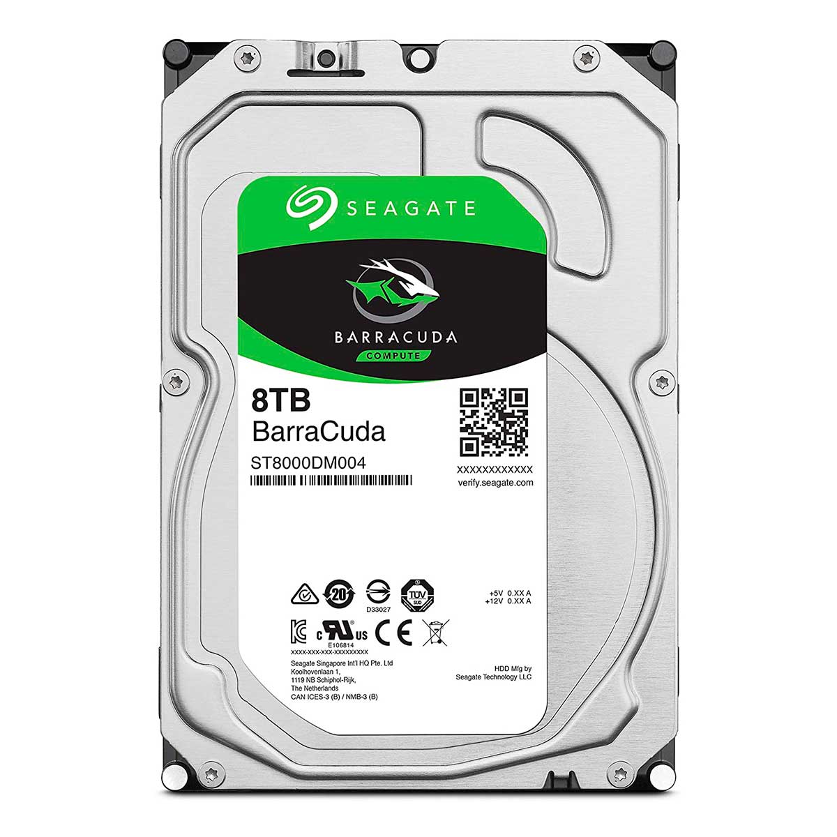 HD 8TB SATA - 5400RPM - 256MB Cache - Seagate BarraCuda ST8000DM004