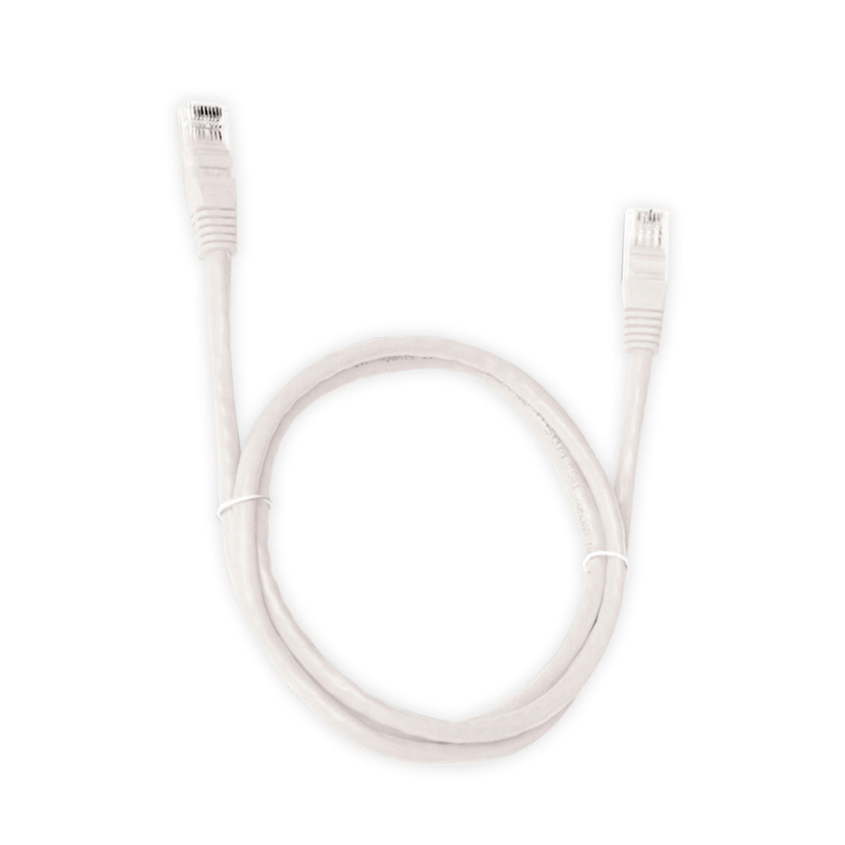 Cabo de Rede UTP (Patch Cord) RJ45 Cat 6 - 2,50 metros - Branco - Plus Cable PC-ETH6U25WH