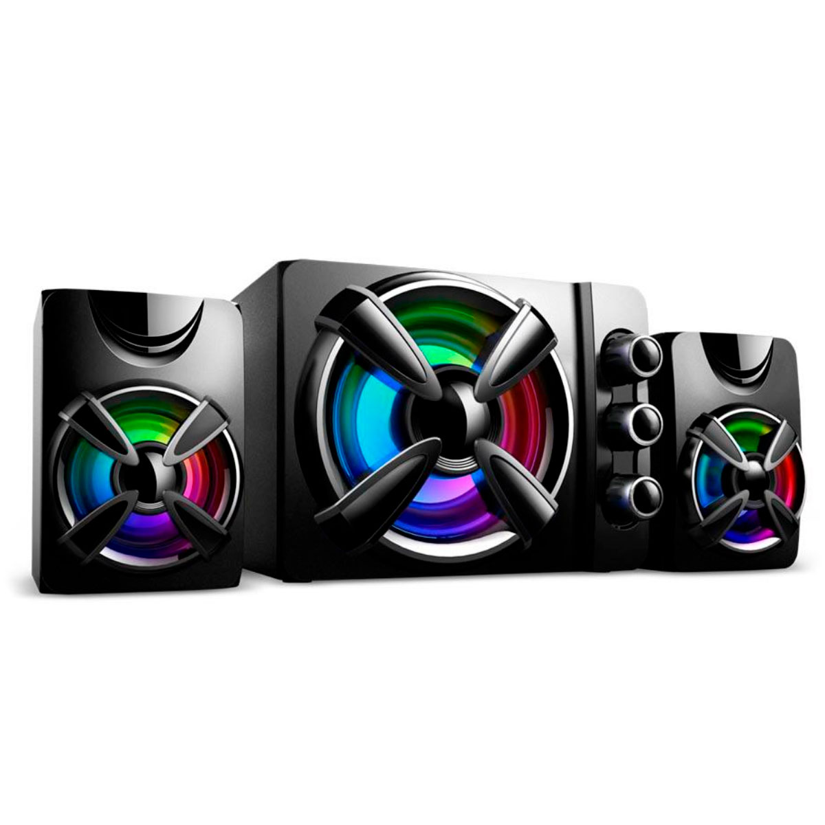 Caixa de Som Gamer Multilaser SP952 - 30W RMS - RGB - Conector P2 e energia USB