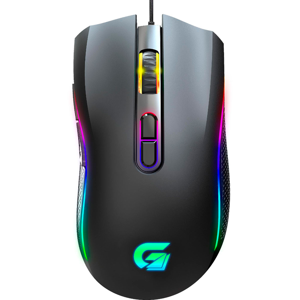 Mouse Gamer Fortrek Black Hawk - 7200dpi - 6 Botões - LED RGB - 75682