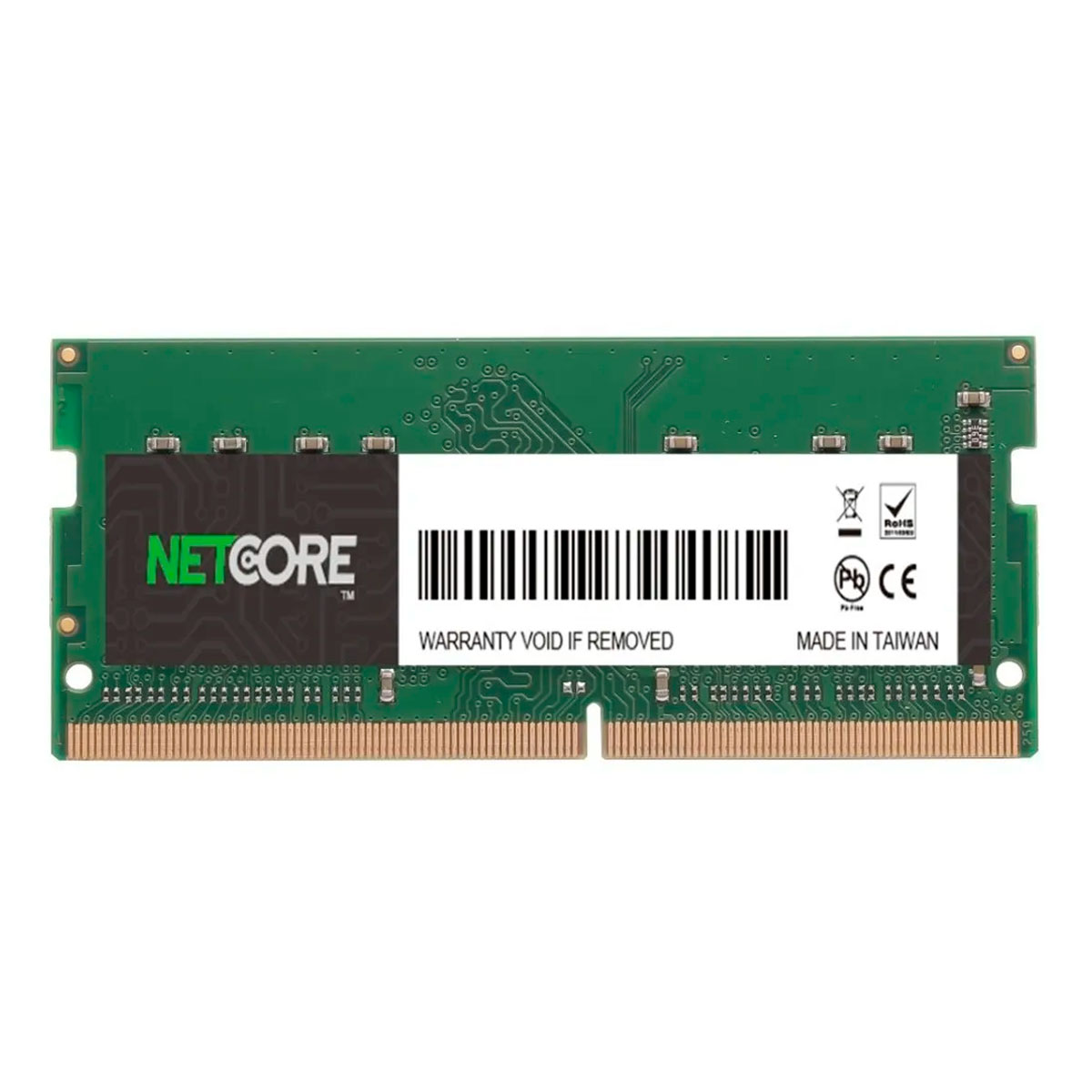 Memória SODIMM 8GB DDR3L 1600MHz Netcore - para Notebook - 1.35V - CL11 - NET38192SO16LV