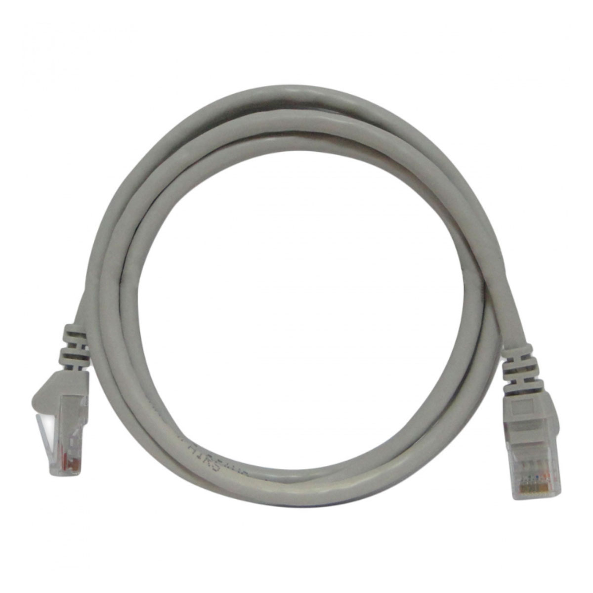 Cabo de Rede UTP (Patch Cord) RJ45 Cat 6 - 1.5 metro - Cinza - CY-PC1.5M-6-26-GY