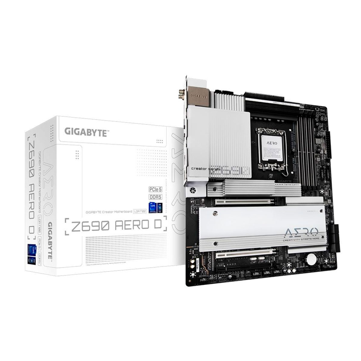 Placa Mãe Gigabyte Z690 Aero D (LGA 1700 - DDR5 6400 O.C) - Chipset Z690 - USB 3.2 - Slot M.2 - Wi-Fi 6 - 10GbE