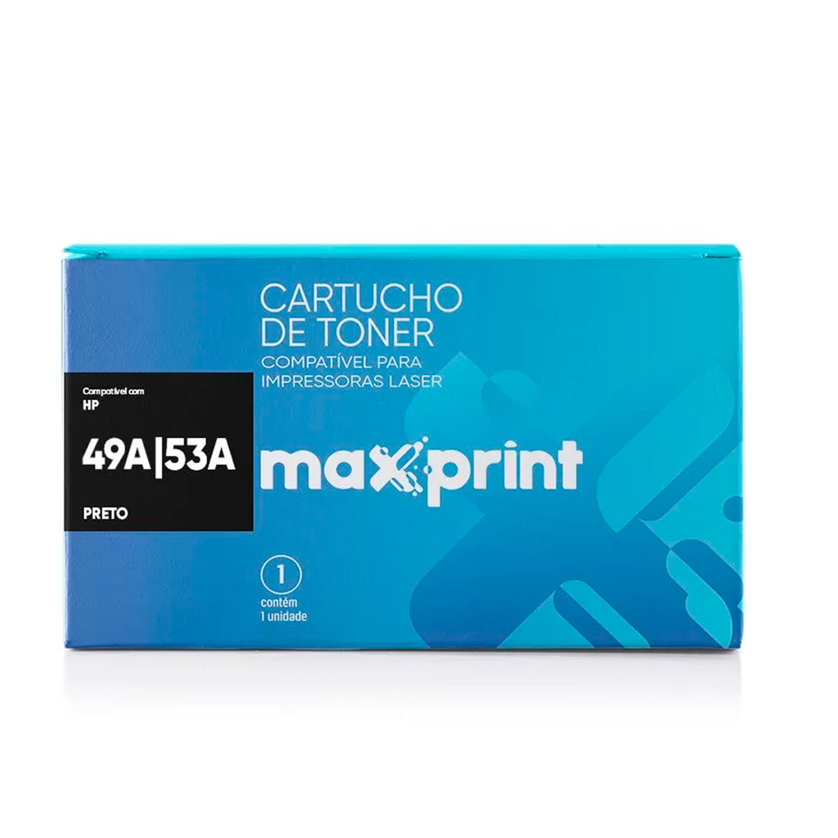 Toner compatível HP 49A/53A Universal Preto - Q5949A/Q7553A - Maxprint 5613652 - para LaserJet 1160/1320/1320n/1320tn/3390/3392/P2015/P2015d/P2015dn/P2015x e Canon LBP3300/3360/LBP3310/3370