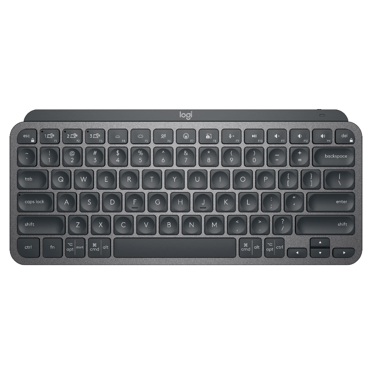 Teclado sem Fio Logitech MX Keys Mini - Padrão US - Grafite - Bluetooth - 920-010505