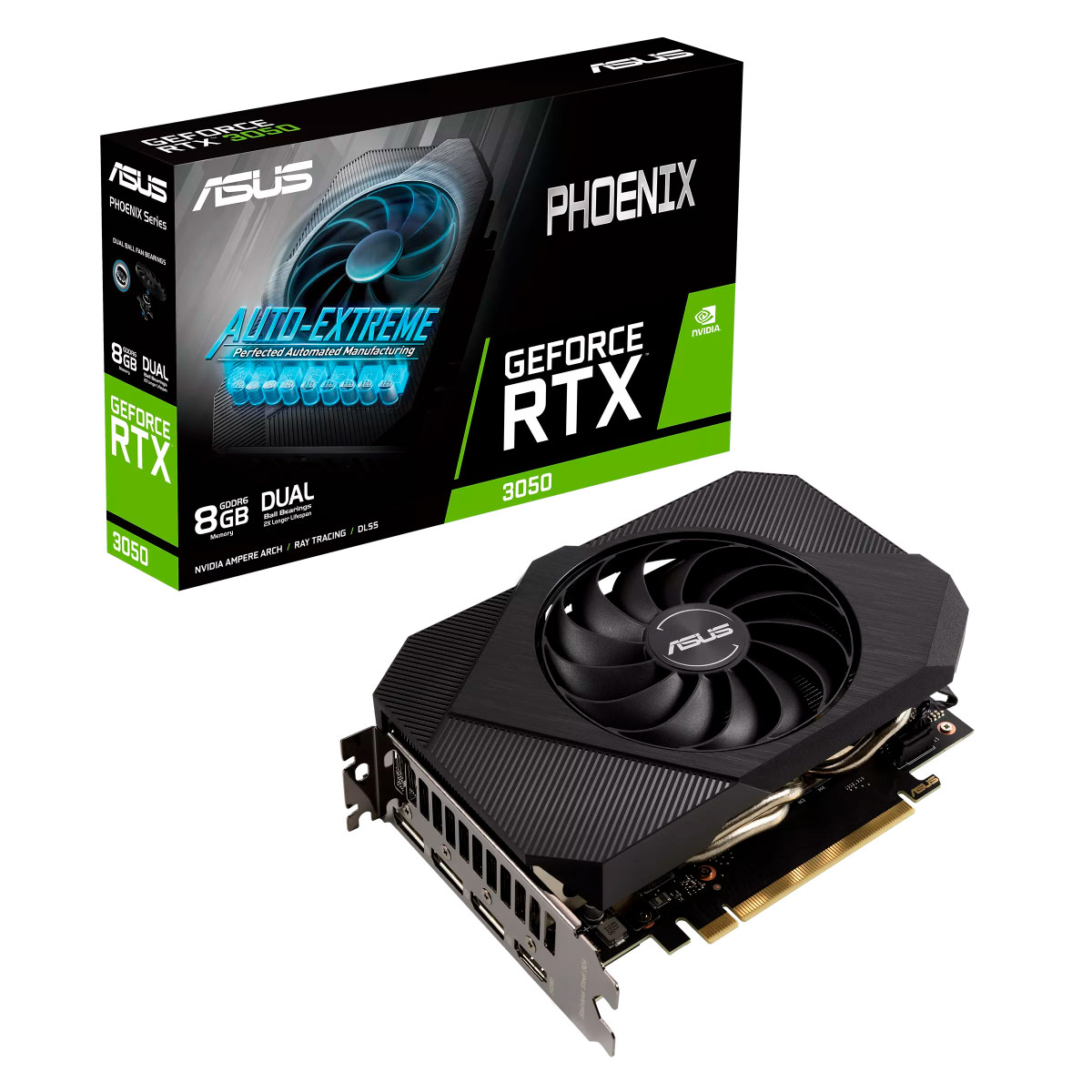 Placa de Vídeo GeForce RTX 3050 8GB GDDR6 128bits - Asus Phoenix - PH-RTX3050-8G