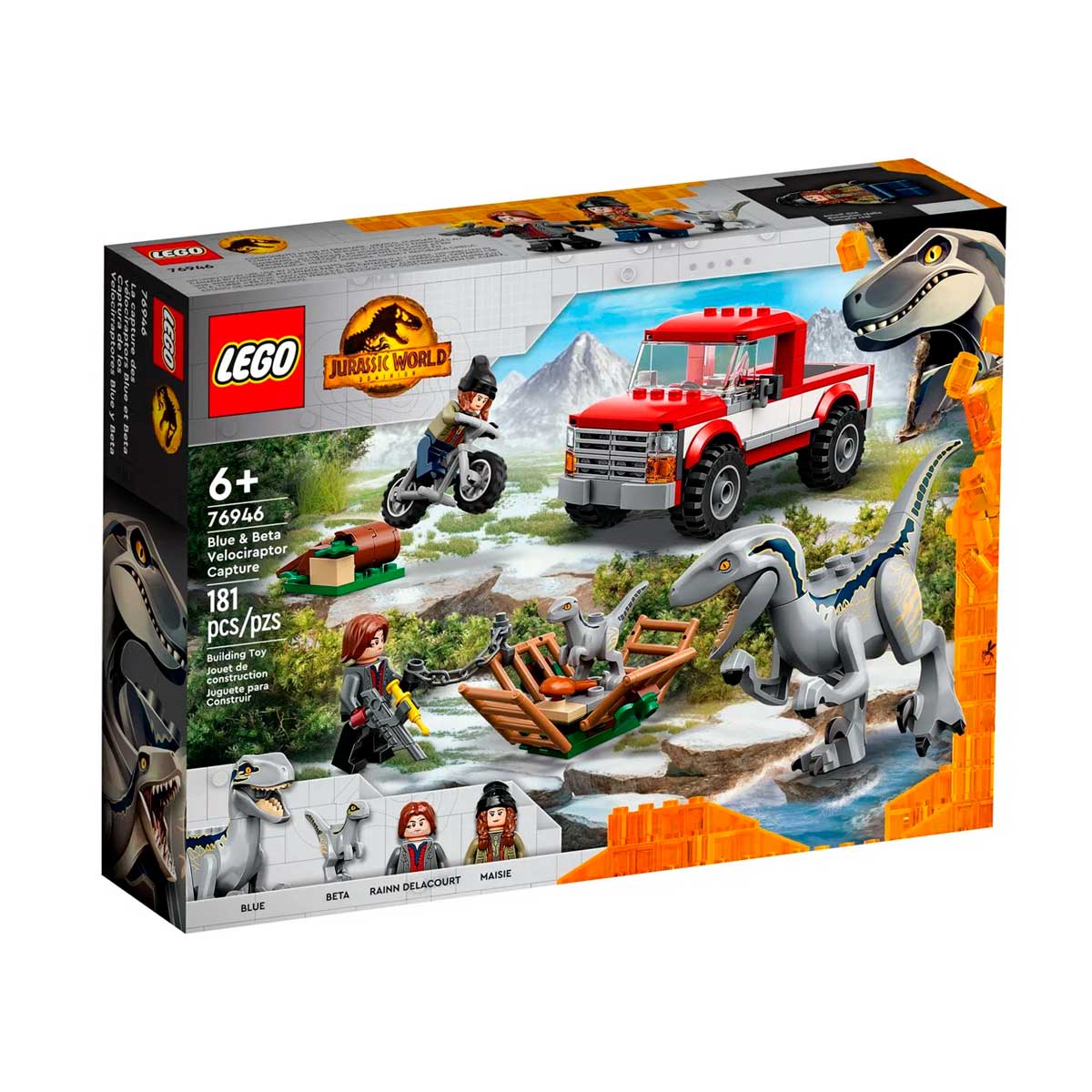 LEGO Jurassic World - Captura dos Velociraptores Blue e Beta - 76946