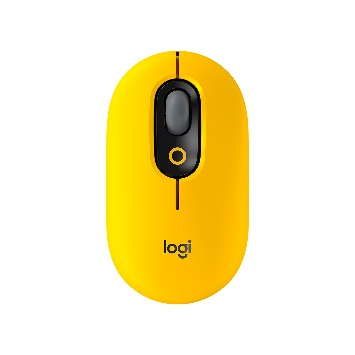 Mouse Sem Fio Logitech POP Blast - Amarelo - 4000dpi - 4 Botões - Botão Emoji Customizável - 910-006549