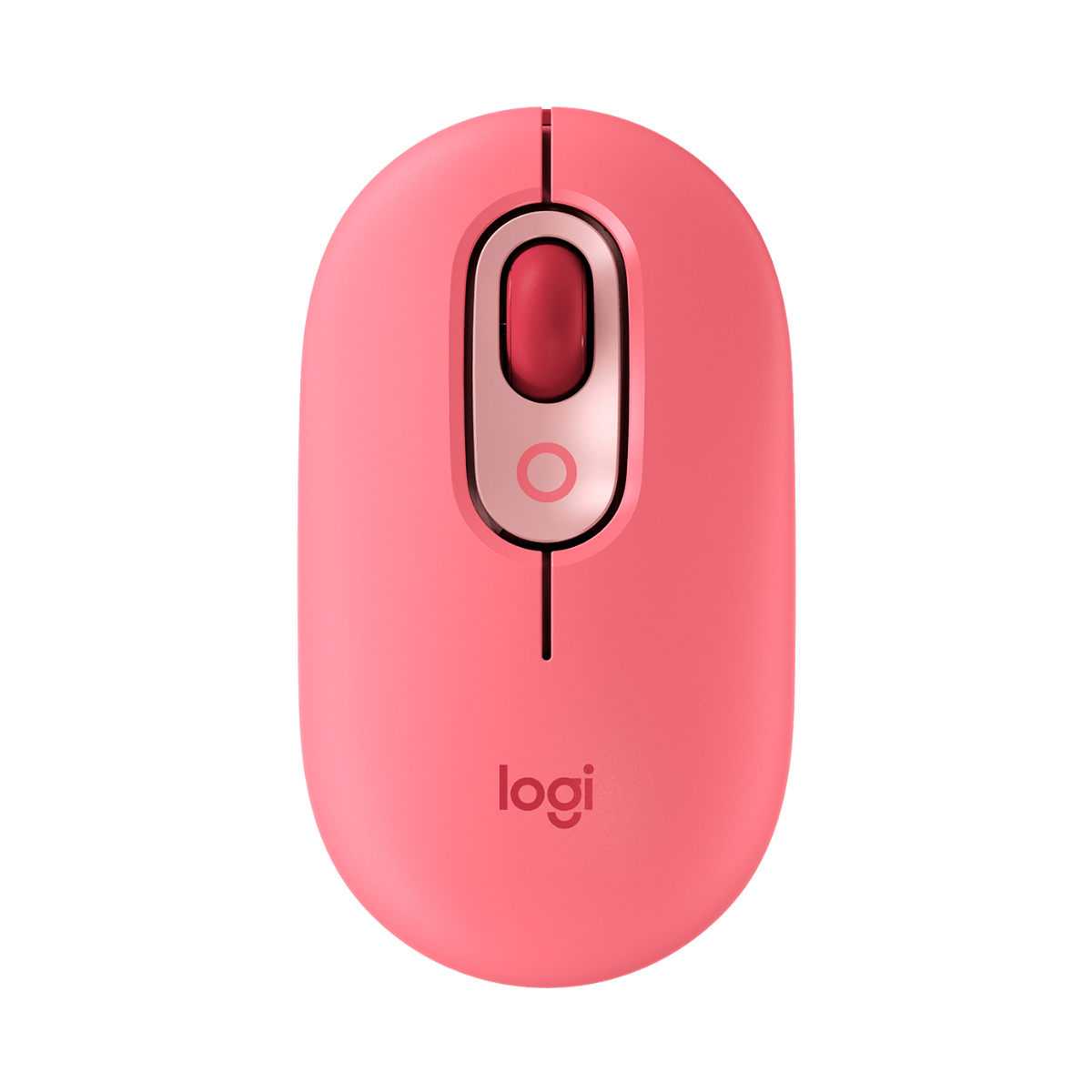 Mouse sem Fio Logitech POP Heartbreaker - Rosa - 4000dpi - 4 Botões - Botão Emoji Customizável - 910-006551