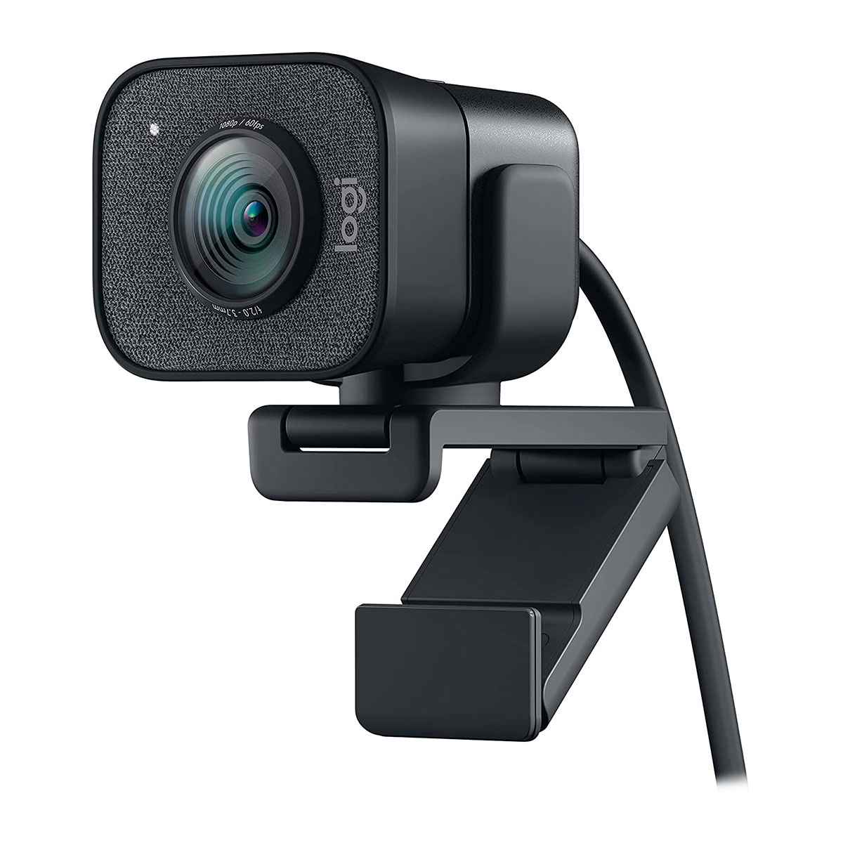 Web Câmera Logitech StreamCam Plus - Full HD 60fps - Preta - 960-001280