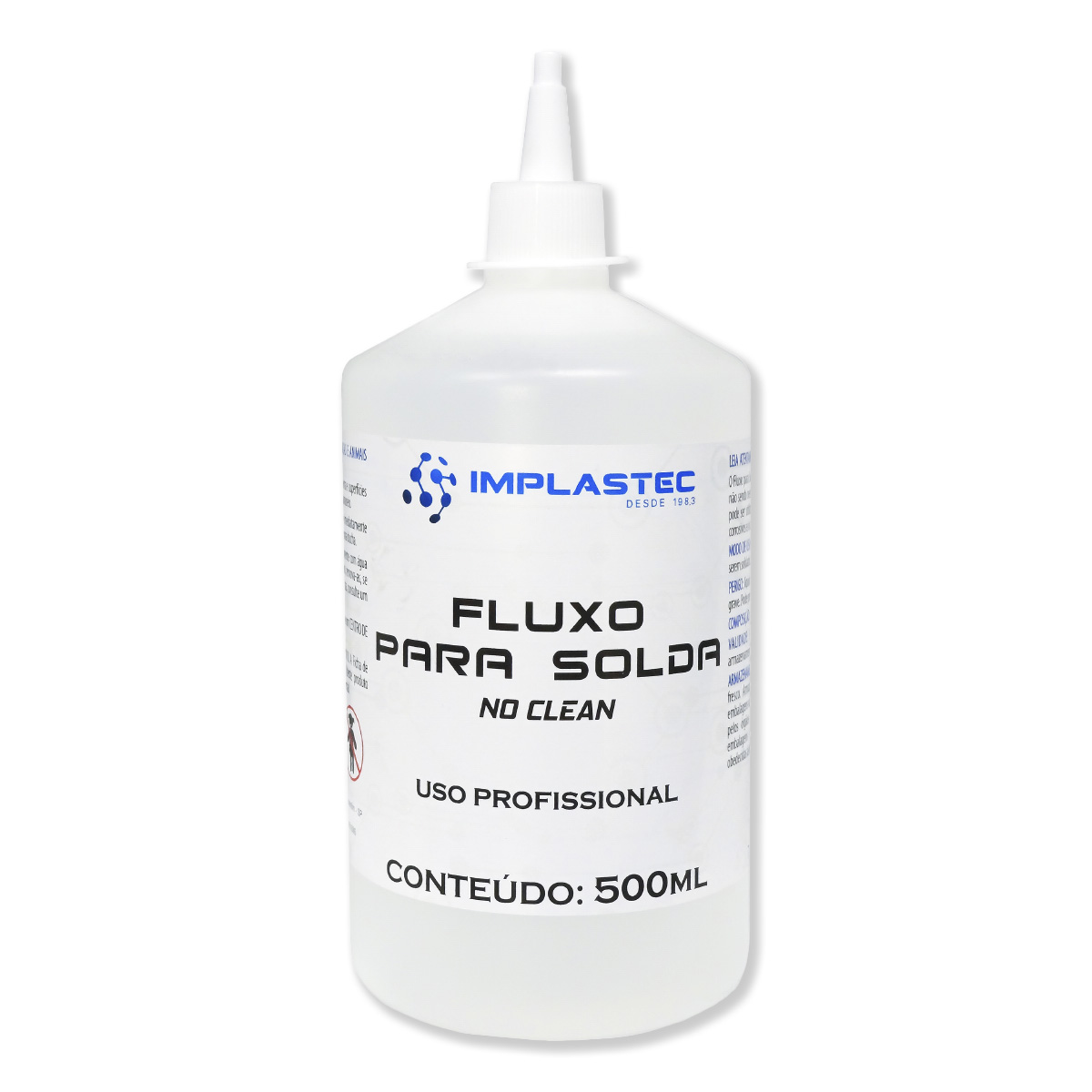 Fluxo para Solda No Clean - Implastec - Bico Aplicador - 500ml