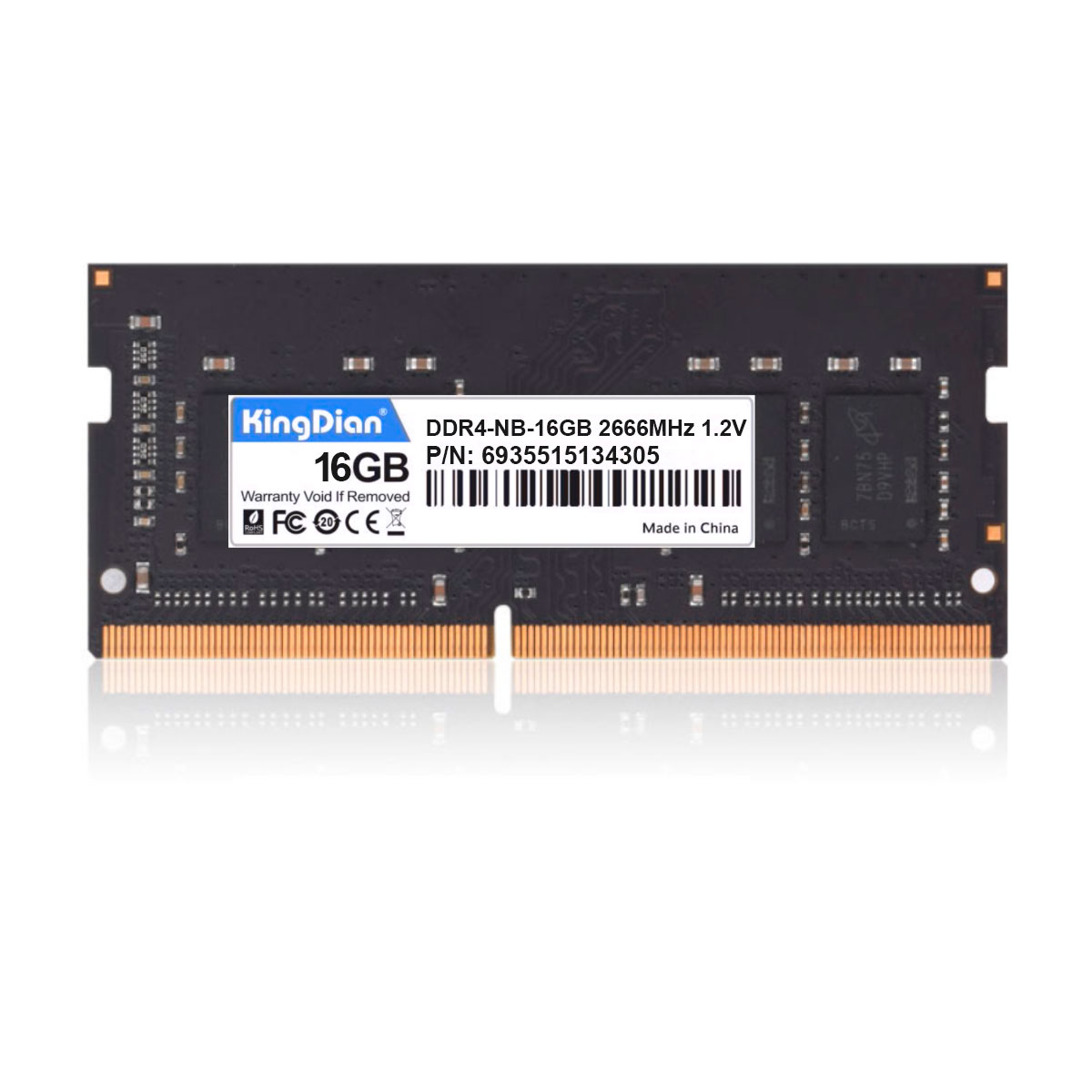 Memória SODIMM 16GB DDR4 2666MHz KingDian - para Notebook [i]