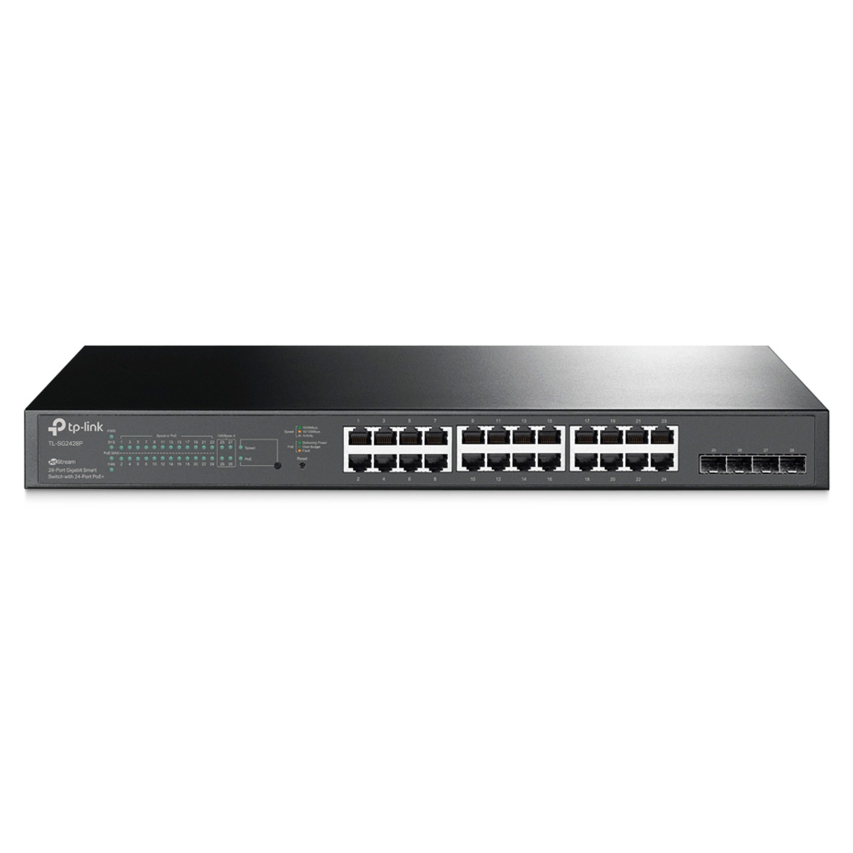 Switch 24 Portas TP-Link TL-SG2428P - Gigabit - PoE+ - 4 Portas SFP - Gerenciável L2+ - JetStream