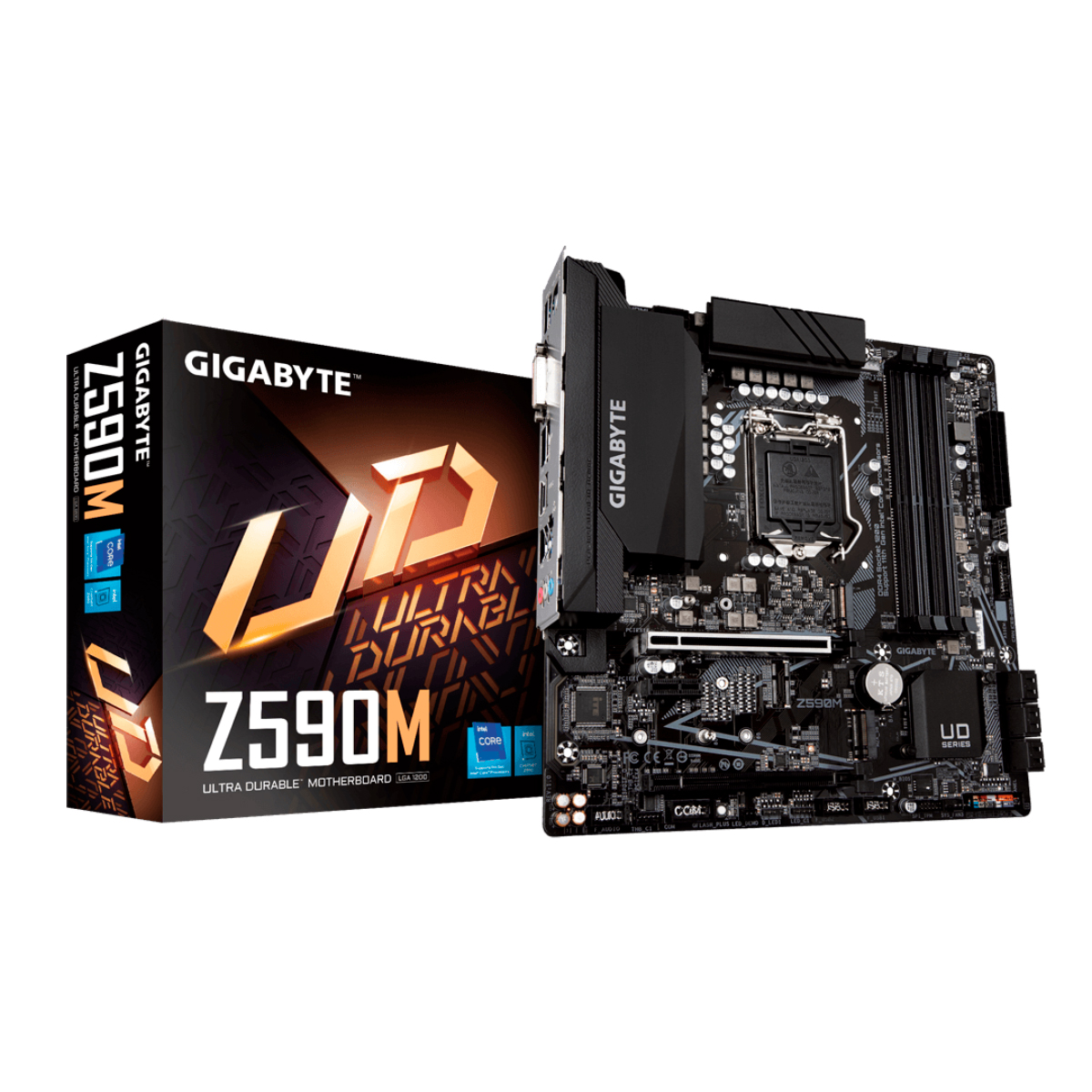 Placa Mãe Gigabyte Z590M (LGA 1200 - DDR4 5333 O.C) - Chipset Intel Z590 - USB 3.2 - Slot M.2 - RGB Fusion 2.0