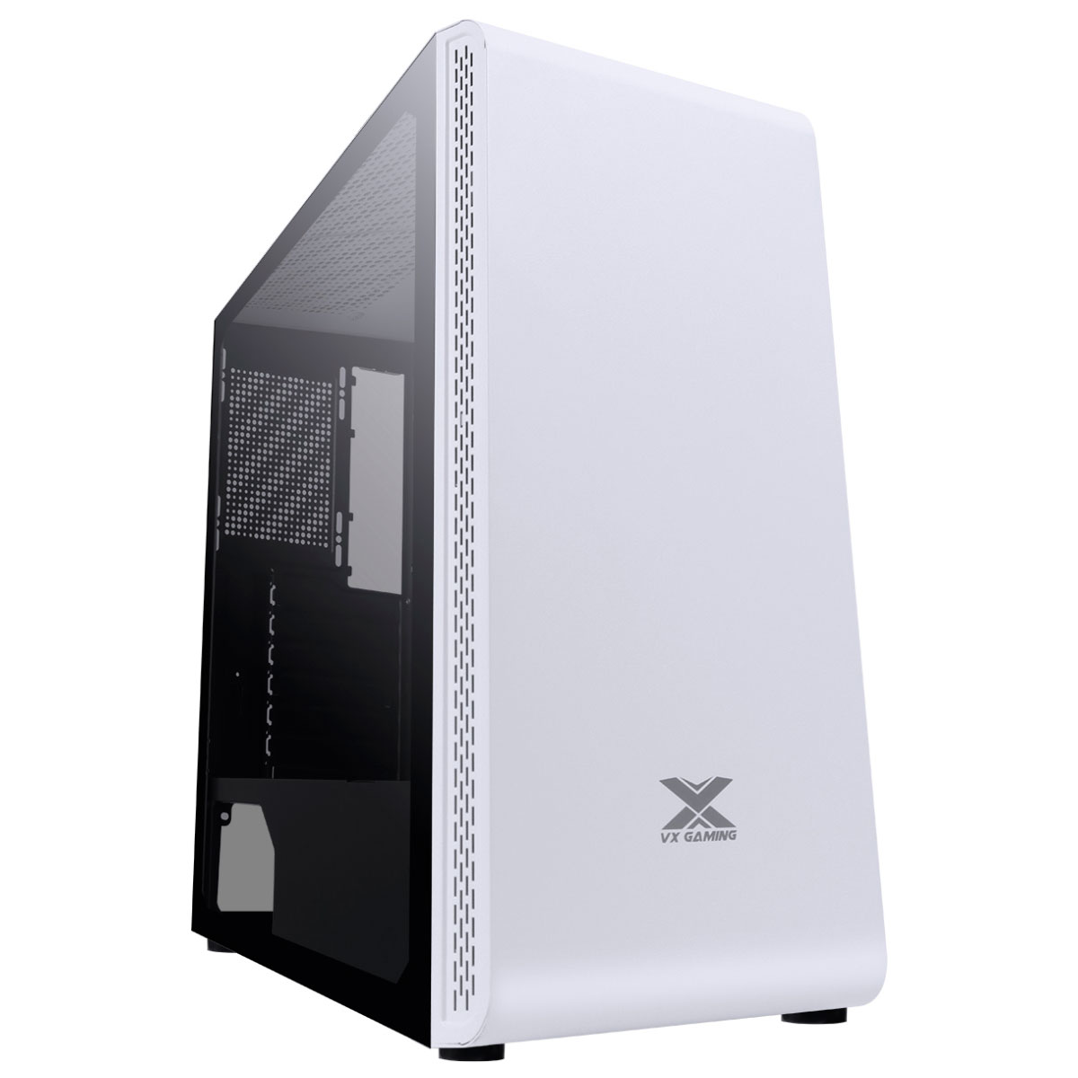 Gabinete Gamer Vinik Vx Gaming VAUX - Lateral em Vidro Temperado - USB 3.0 - Branco - 36259