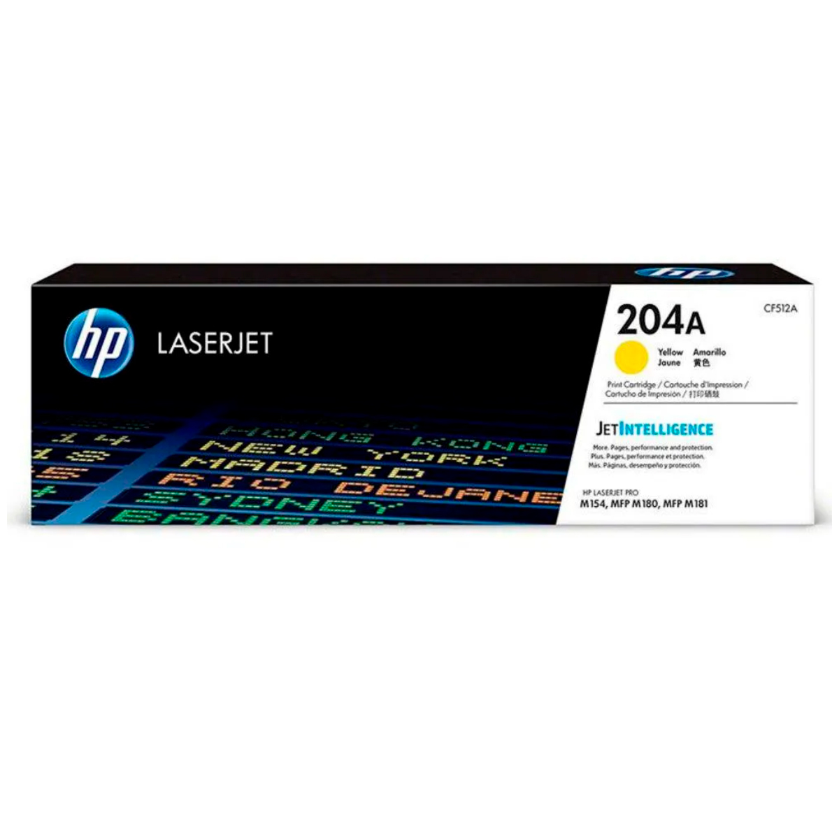 Toner HP 204A Amarelo - CF512A - Para Laserjet Pro M154 / MFP M180 / MFP M181