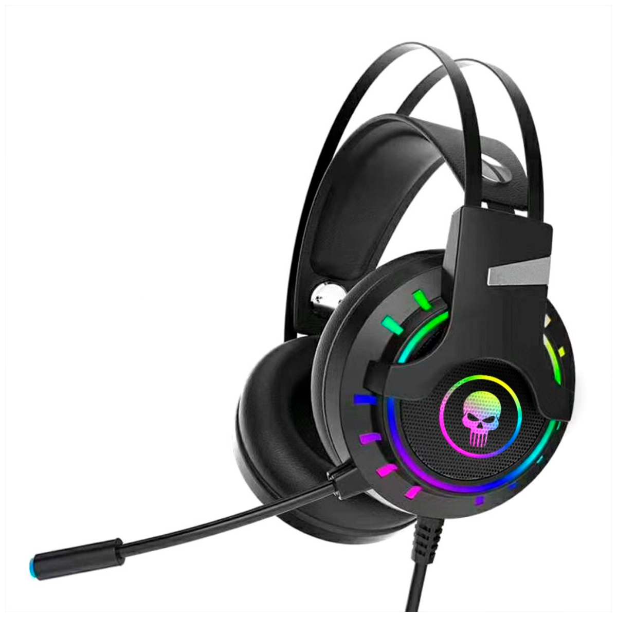 Headset Gamer Bright - Surround 7.1 Virtual - LED RGB - com Microfone - USB - 0592