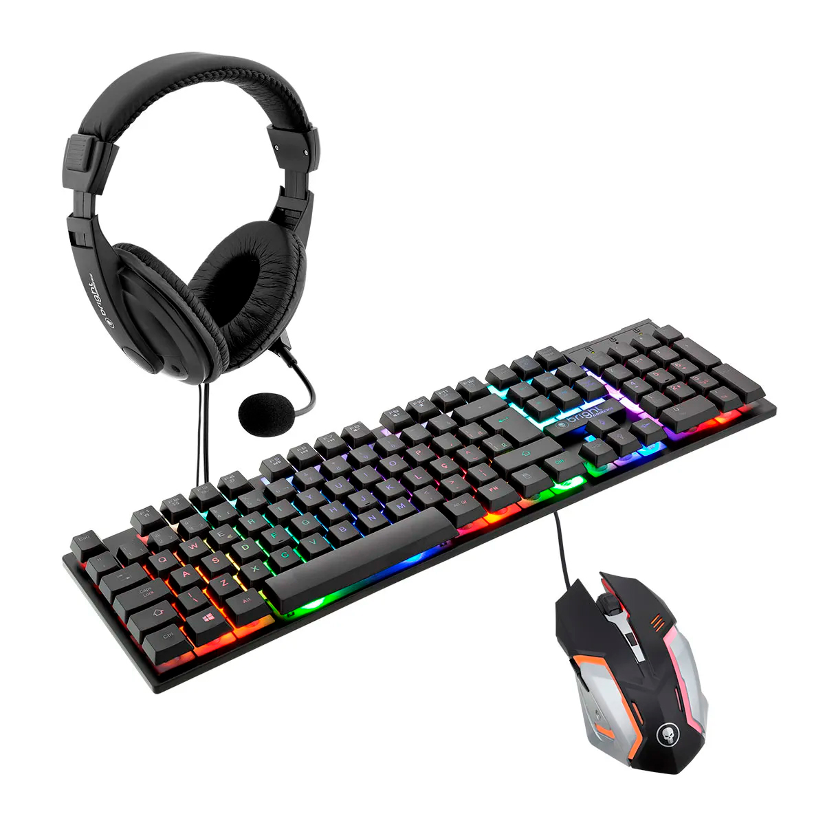 Kit Gamer Bright CB02 - Teclado + Mouse + Headset - 0543