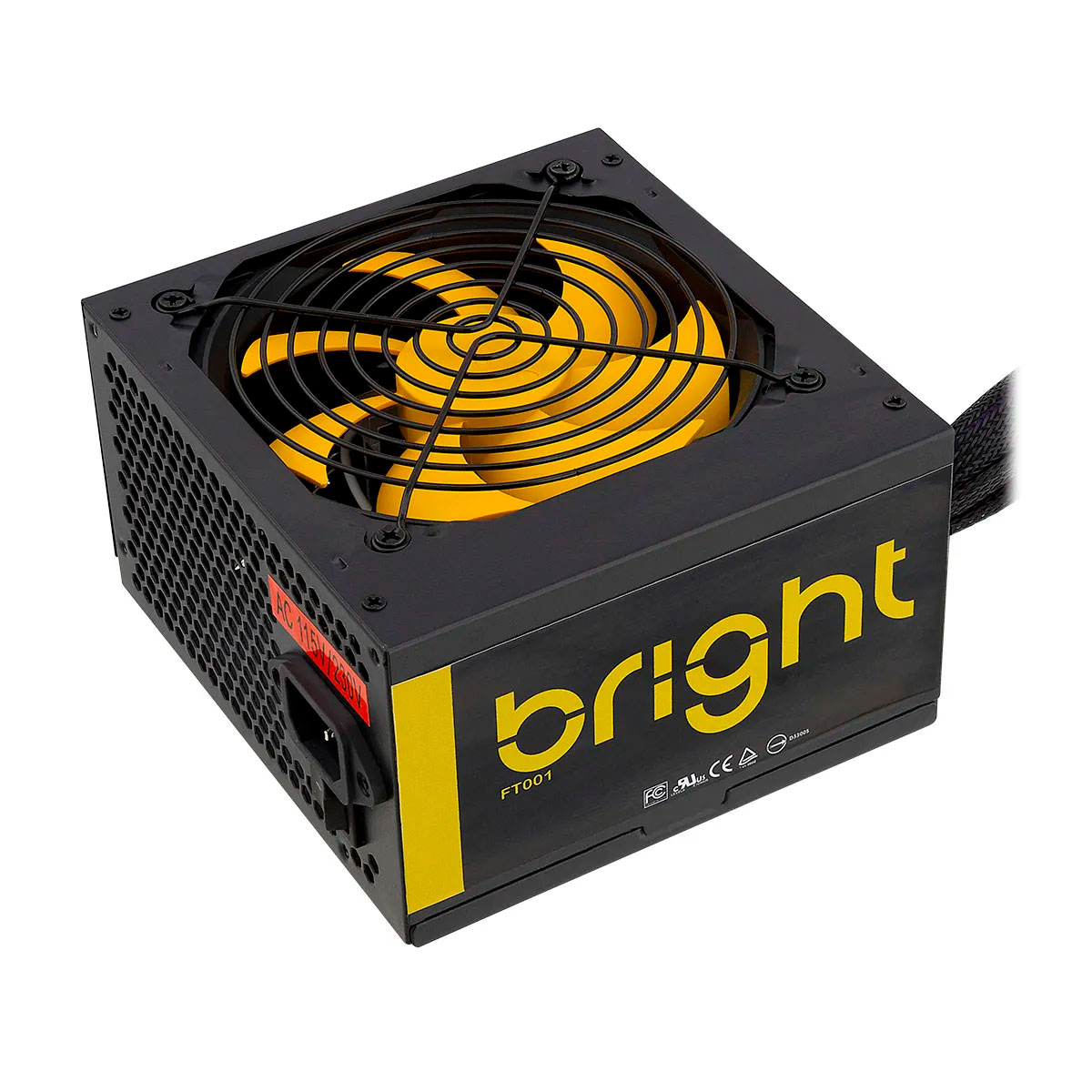 Fonte 550W Bright FT001 - PFC Ativo - ATX